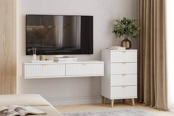 Тумба Дакота НМ 040.22 меренга, белый