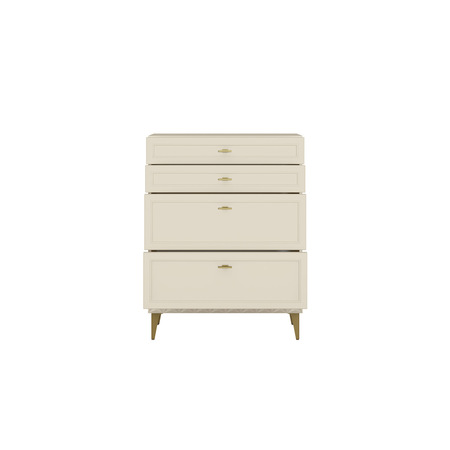 Комод Марион 16.249 слоновая кость С341 PE, слоновая кость 6898 ПВХ, белый PE шагрень