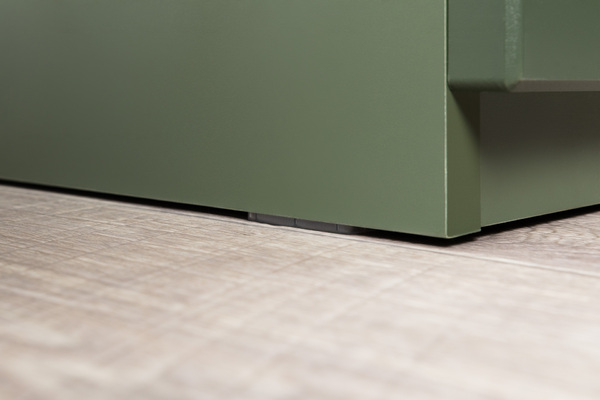 Шкаф для одежды Марион 16.340.03 дымчатый зеленый K521, олива шагрень AG 1050 ПВХ (собирается на любую сторону)